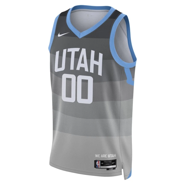 Nike Utah Jazz Trikot Personalisiert City Edition 25/26 Swingman Grau Für Herren