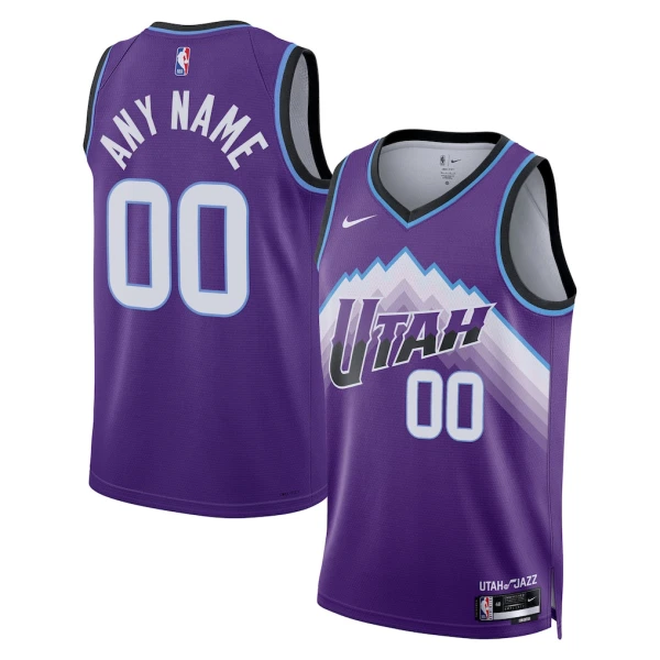 Nike Utah Jazz Trikot Personalisiert Icon Edition 25/26 Swingman Lila Für Herren