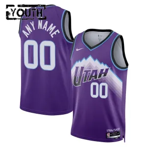 Nike Utah Jazz Trikot Personalisiert Icon Edition 25/26 Swingman Lila Für Kinder