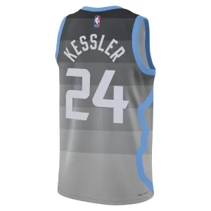 Nike Utah Jazz Walker Kessler Trikot City Edition 25/26 Swingman Grau Für Herren