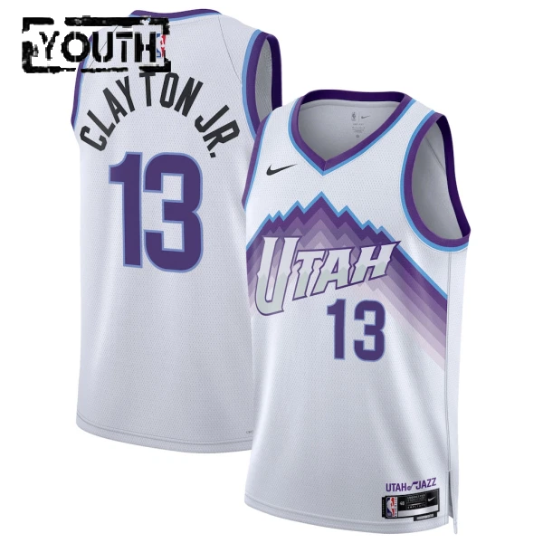 Nike Utah Jazz Walter Clayton JR Trikot Association Edition 25/26 Swingman Weiß Für Kinder
