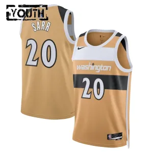 Nike Washington Wizards Alex Sarr Trikot City Edition 25/26 Swingman Gold Für Kinder