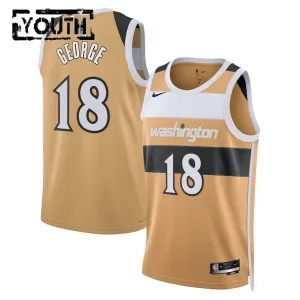 Nike Washington Wizards Kyshawn George Trikot City Edition 25/26 Swingman Gold Für Kinder