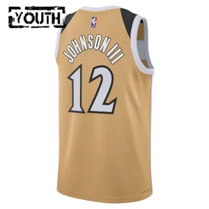 Nike Washington Wizards Tre Johnson III Trikot City Edition 25/26 Swingman Gold Für Kinder