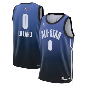 Nike Damian Lillard 0 Trikot All Star 2023 Swingman Blau Für Herren