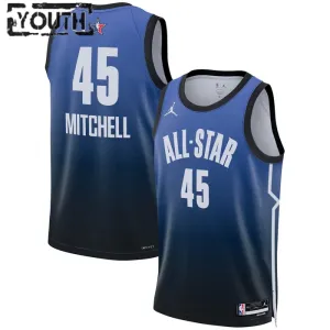 Nike Donovan Mitchell 45 Trikot All Star 2023 Swingman Blau Für Kinder