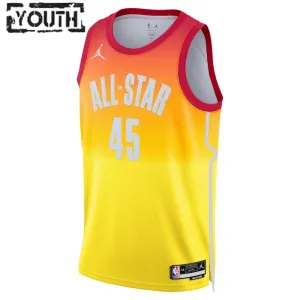 Nike Donovan Mitchell 45 Trikot All Star 2023 Swingman Orange Für Kinder