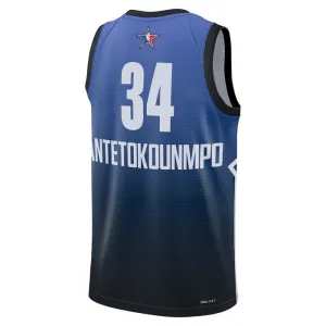 Nike Giannis Antetokounmpo 34 Trikot All Star 2023 Swingman Blau Für Herren