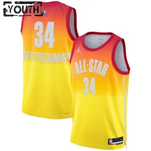 Nike Giannis Antetokounmpo 34 Trikot All Star 2023 Swingman Orange Für Kinder