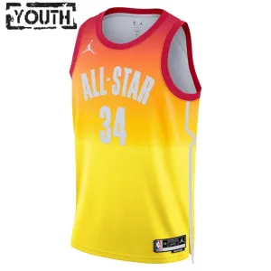 Nike Giannis Antetokounmpo 34 Trikot All Star 2023 Swingman Orange Für Kinder