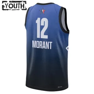 Nike Ja Morant 12 Trikot All Star 2023 Swingman Blau Für Kinder