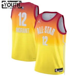 Nike Ja Morant 12 Trikot All Star 2023 Swingman Orange Für Kinder