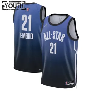 Nike Joel Embiid 21 Trikot All Star 2023 Swingman Blau Für Kinder
