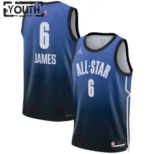 Nike Lebron James 6 Trikot All Star 2023 Swingman Blau Für Kinder
