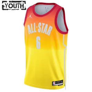 Nike Lebron James 6 Trikot All Star 2023 Swingman Orange Für Kinder
