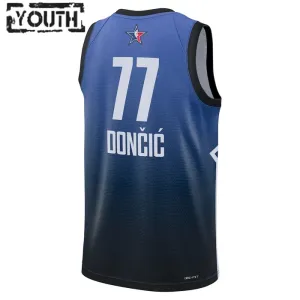 Nike Luka Doncic 77 Trikot All Star 2023 Swingman Blau Für Kinder
