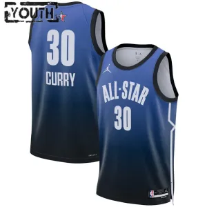 Nike Stephen Curry 30 Trikot All Star 2023 Swingman Blau Für Kinder