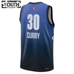 Nike Stephen Curry 30 Trikot All Star 2023 Swingman Blau Für Kinder