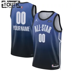 Nike Trikot Personalisiert All Star 2023 Swingman Blau Für Kinder