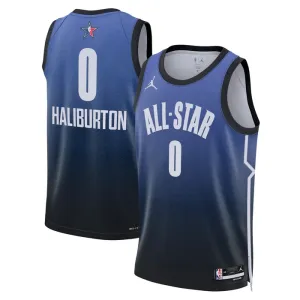 Nike Tyrese Haliburton 0 Trikot All Star 2023 Swingman Blau Für Herren