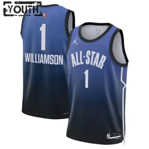 Nike Zion Williamson 1 Trikot All Star 2023 Swingman Blau Für Kinder