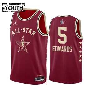 Anthony Edwards Trikot All Star 2024 Swingman Rot Für Kinder