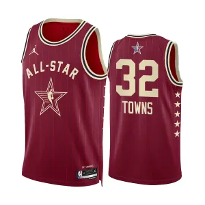 Karl Anthony Towns Trikot All Star 2024 Swingman Rot Für Herren