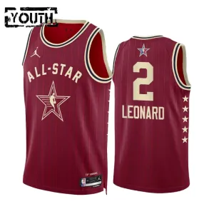 Kawhi Leonard Trikot All Star 2024 Swingman Rot Für Kinder
