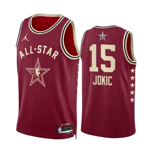 Nikola Jokic Trikot All Star 2024 Swingman Rot Für Herren
