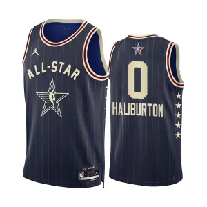 Tyrese Haliburton Trikot All Star 2024 Swingman Navy Für Herren