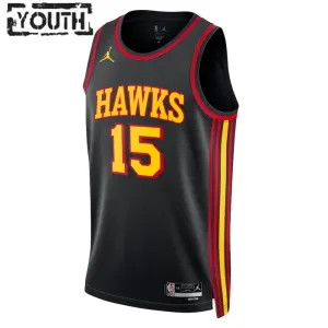 Jordan Atlanta Hawks Clint Capela 15 Trikot Statement Edition Swingman Schwarz Für Kinder