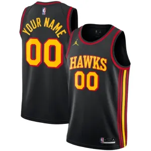 Jordan Atlanta Hawks Trikot Personalisiert Statement Edition Swingman Schwarz Für Herren