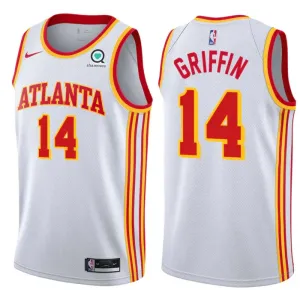 Nike Atlanta Hawks AJ Griffin 14 Trikot Association Edition Swingman Weiß Für Herren Nike Atlanta Hawks AJ Griffin 14 Trikot Association Edition Swingman Weiß Für Herren