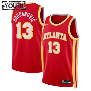 Nike Atlanta Hawks Bogdan Bogdanovic 13 Trikot Icon Edition Swingman Rot Für Kinder