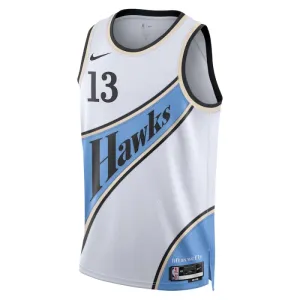 Nike Atlanta Hawks bogdan Bogdanovic Trikot City Edition 24/25 Swingman Weiß Für Herren
