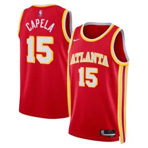 Nike Atlanta Hawks Clint Capela 15 Trikot Icon Edition Swingman Rot Für Herren