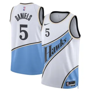 Nike Atlanta Hawks dyson Daniels Trikot City Edition 24/25 Swingman Weiß Für Herren