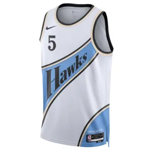 Nike Atlanta Hawks dyson Daniels Trikot City Edition 24/25 Swingman Weiß Für Herren