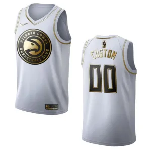 Nike Atlanta Hawks Golden Edition Trikot Personalisiert Swingman Weiß Für Herren Nike Atlanta Hawks Golden Edition Trikot Personalisiert Swingman Weiß Für Herren