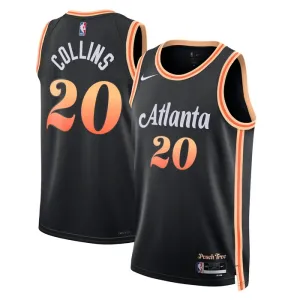 Nike Atlanta Hawks John Collins 20 Trikot City Edition 22/23 Swingman Schwarz Für Herren