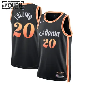 Nike Atlanta Hawks John Collins 20 Trikot City Edition 22/23 Swingman Schwarz Für Kinder