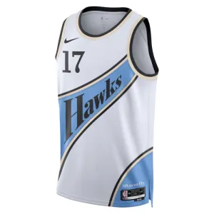 Nike Atlanta Hawks onyeka Okongwu Trikot City Edition 24/25 Swingman Weiß Für Herren