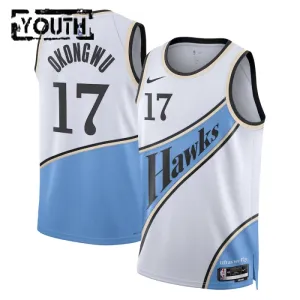 Nike Atlanta Hawks onyeka Okongwu Trikot City Edition 24/25 Swingman Weiß Für Kinder