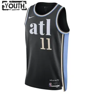 Nike Atlanta Hawks Trae Young Trikot City Edition 23/24 Swingman Schwarz Für Kinder