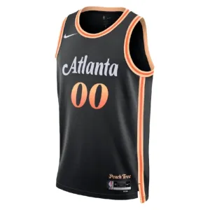 Nike Atlanta Hawks Trikot Personalisiert City Edition 22/23 Swingman Schwarz Für Herren