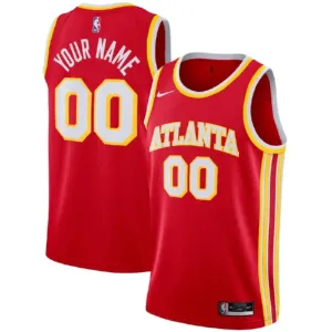 Nike Atlanta Hawks Trikot Personalisiert Icon Edition Swingman Rot Für Herren
