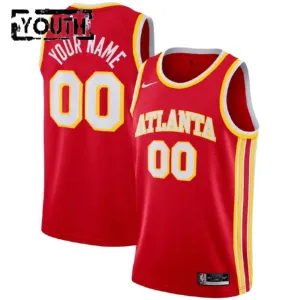 Nike Atlanta Hawks Trikot Personalisiert Icon Edition Swingman Rot Für Kinder