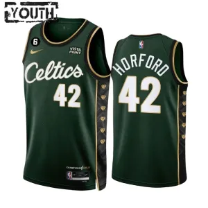 Nike Boston Celtics AL Horford 42 Trikot City Edition 22/23 Swingman Grün Für Kinder