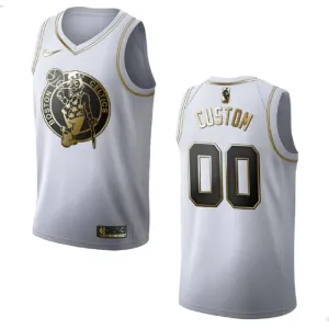 Nike Boston Celtics Golden Edition Trikot Personalisiert Swingman Weiß Für Herren Nike Boston Celtics Golden Edition Trikot Personalisiert Swingman Weiß Für Herren