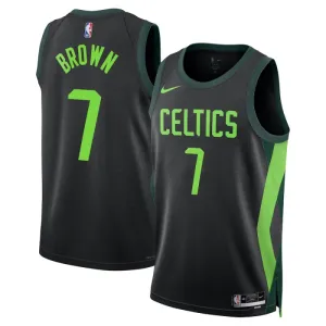 Nike Boston Celtics Jaylen Brown Trikot City Edition 24/25 Swingman Schwarz Für Herren